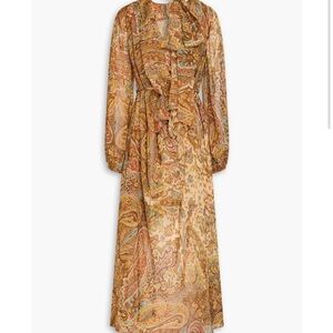 Zimmermann Paisley-print georgette midi dress